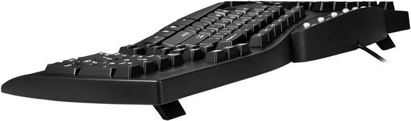 Produktbild: Perixx Periboard-512 USB Tastatur Deutsch, QWERTZ Schwarz Ergonomisch