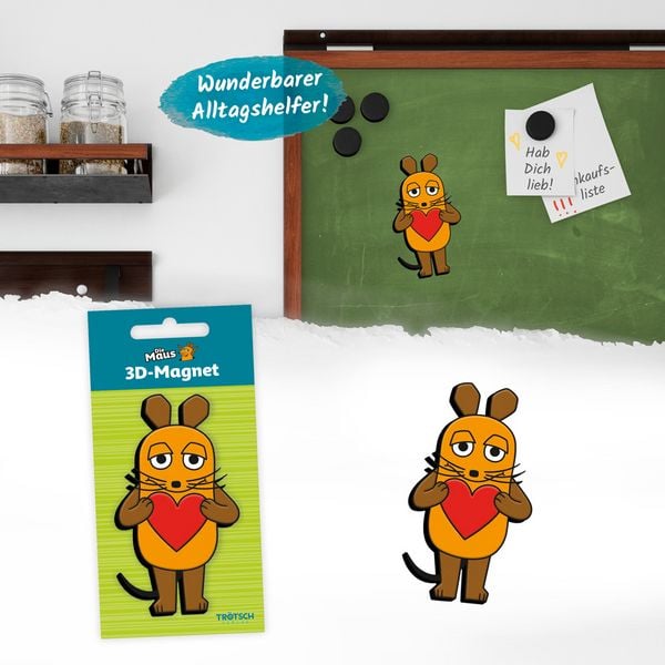 Produktbild: Tr&ouml;tsch Die Maus Magnet Herz