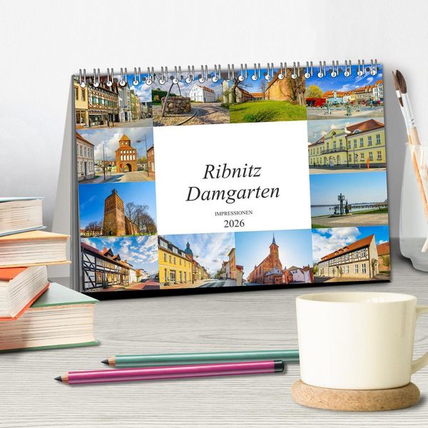 Produktbild: Ribnitz Damgarten Impressionen (Tischkalender 2026 DIN A5 quer), CALVENDO Monatskalender