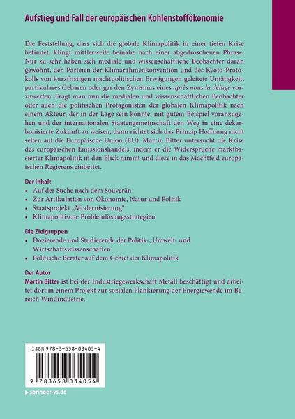Produktbild: Aufstieg und Fall der europ&auml;ischen Kohlenstoff&ouml;konomie