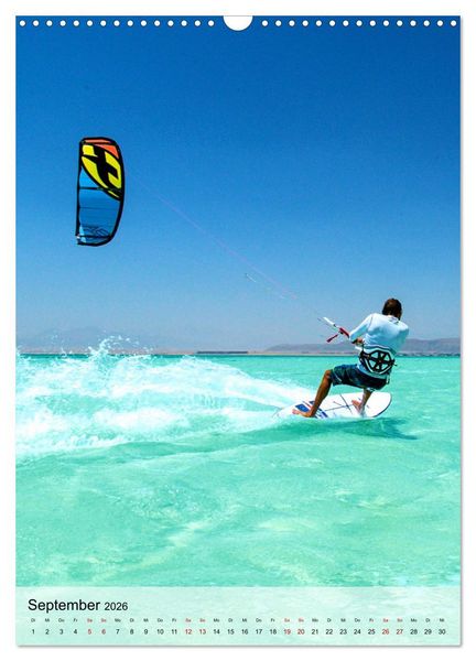 Produktbild: Kitesurfen - Fun pur (Wandkalender 2026 DIN A3 hoch), CALVENDO Monatskalender