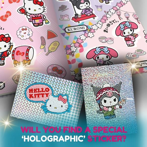Produktbild: Craft Buddy CA-33HKUSTK - Crystal Art, Hello Kitty and Sticker Pack, Diamant-Malerei-Set
