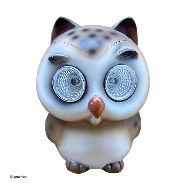 Produktbild: HTI-Living Solar-Gartenfigur Eule Solar-Gartenfigur Eule