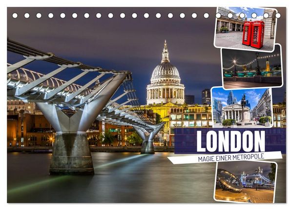 Produktbild: LONDON Magie einer Metropole (Tischkalender 2026 DIN A5 quer), CALVENDO Monatskalender