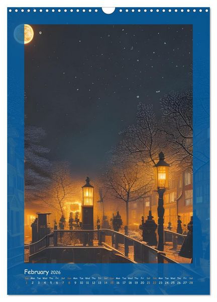 Produktbild: Moonlit Fantasies (Wall Calendar 2026 DIN A3 portrait), CALVENDO 12 Month Wall Calendar