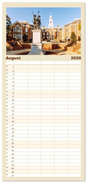 Produktbild: Familienplaner 2026 - USA Ostk&uuml;ste. Von den Blue Ridge Mountains bis zur Chesapeake Bay mit 5 Spalten (Wandkalender, 21 x 45 cm) CALVENDO