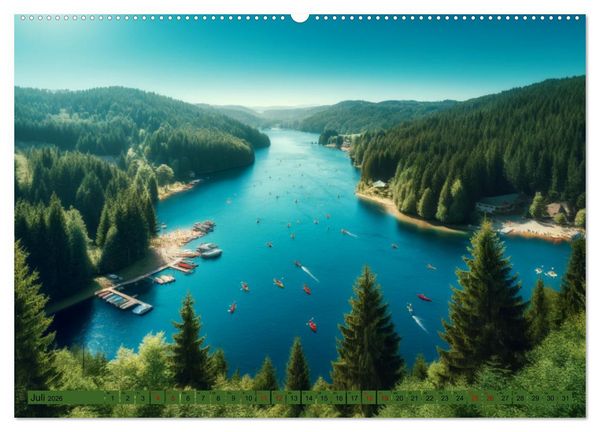 Produktbild: Jahreszeitenwunder: Ein Jahr in Bildern (hochwertiger Premium Wandkalender 2026 DIN A2 quer), Kunstdruck in Hochglanz