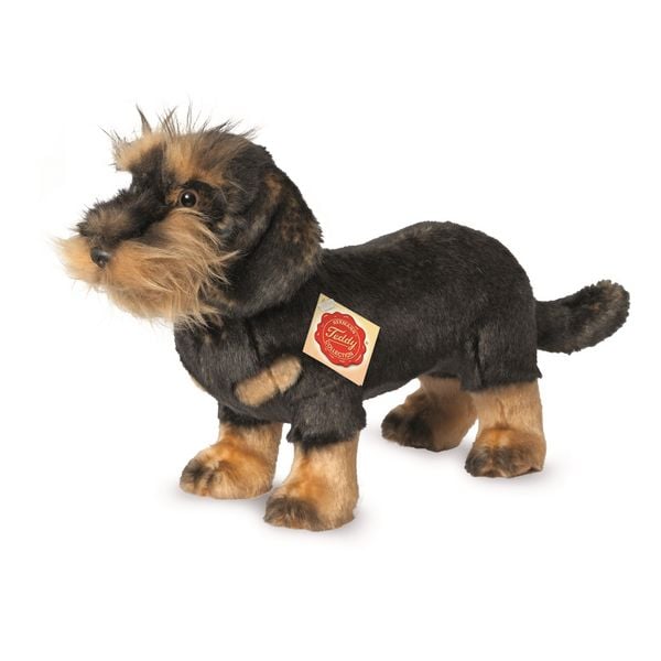 Teddy Hermann 91923 - Rauhaardackel stehend, 28 cm