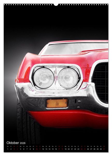 Produktbild: Amerikanische Autos aus den Jahren 1957 bis 1976 Frontansichten (hochwertiger Premium Wandkalender 2026 DIN A2 hoch), Kunstdruck in Hochglanz