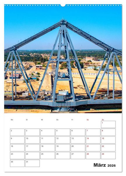 Produktbild: Suezkanal - Urlaubsplaner (hochwertiger Premium Wandkalender 2026 DIN A2 hoch), Kunstdruck in Hochglanz