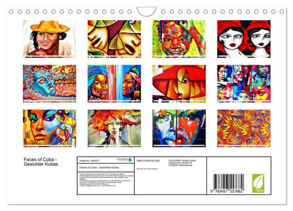 Produktbild: Faces of Cuba - Gesichter Kubas (Wandkalender 2026 DIN A4 quer), CALVENDO Monatskalender