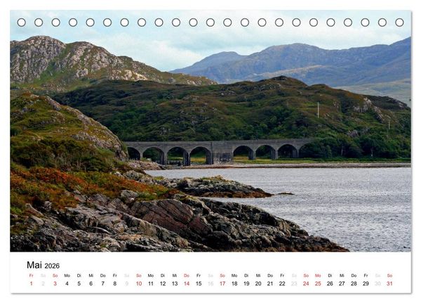 Produktbild: Western Highlands - Schottland (Tischkalender 2026 DIN A5 quer), CALVENDO Monatskalender