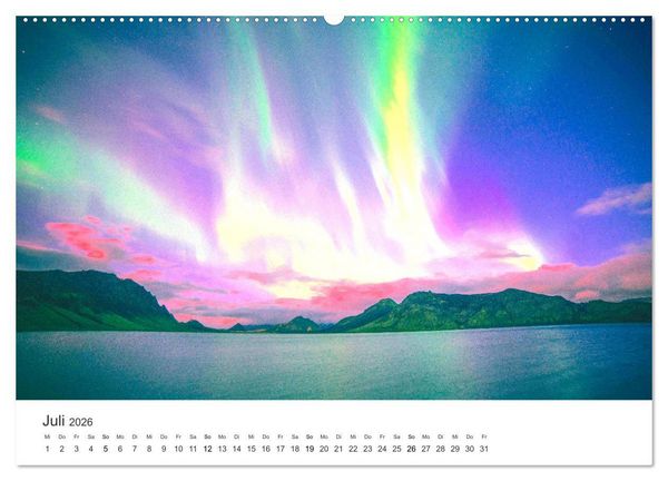 Produktbild: Nordlichter - ein beeindruckendes Schauspiel. (hochwertiger Premium Wandkalender 2026 DIN A2 quer), Kunstdruck in Hochglanz