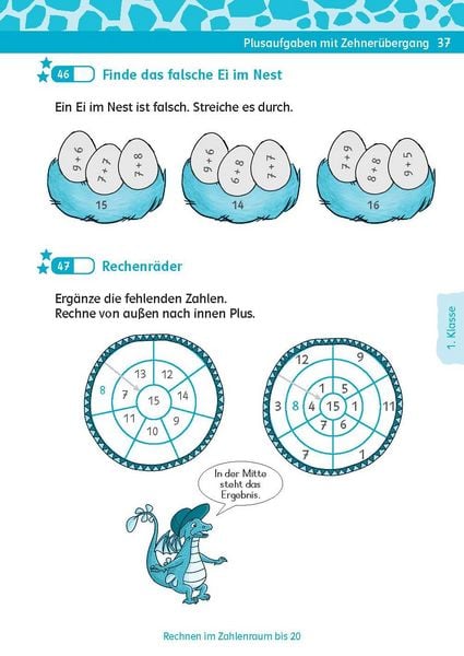 Produktbild: Klett Team Drachenstark: Kurztests Mathe 1./2. Klasse