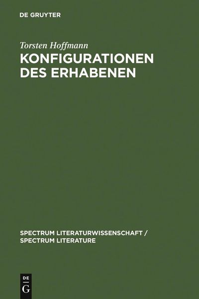 Produktbild: Konfigurationen des Erhabenen
