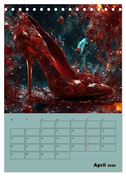 Produktbild: Verzaubert durch High Heels &ndash; Ein Kalender f&uuml;r Schuhliebhaber (Tischkalender 2026 DIN A5 hoch), CALVENDO Monatskalender