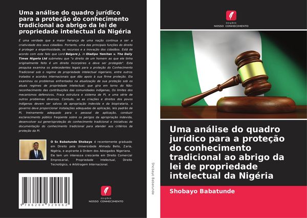 Produktbild: Uma an&aacute;lise do quadro jur&iacute;dico para a prote&ccedil;&atilde;o do conhecimento tradicional ao abrigo da lei de propriedade intelectual da Nig&eacute;ria