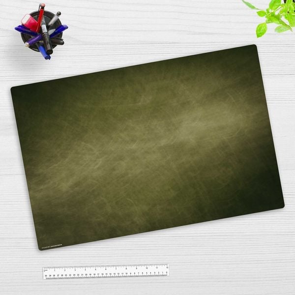 Produktbild: Cover-your-desk Schreibtischunterlage f&uuml;r Kinder und Erwachsene Olivfarbene Fl&auml;che in gr&uuml;n, aus hochwertigem Vinyl, 60 x 40 cm