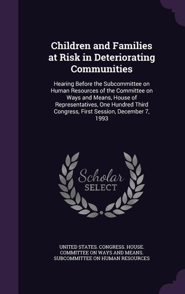 Produktbild: Children and Families at Risk in Deteriorating Communities