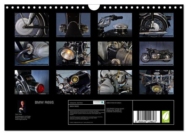Produktbild: BMW R69S (Wandkalender 2026 DIN A4 quer), CALVENDO Monatskalender