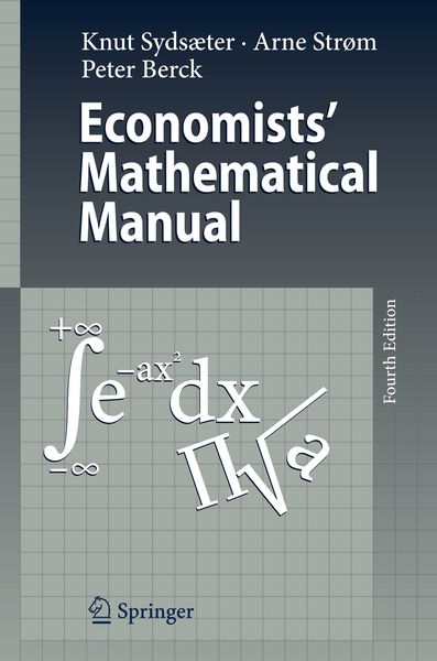 Produktbild: Economists' Mathematical Manual
