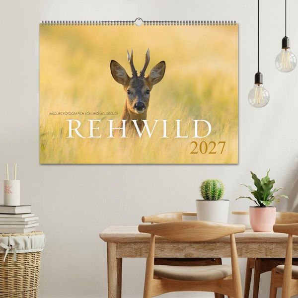 Produktbild: Rehwild 2027 (Wandkalender 2027 DIN A2 quer), CALVENDO Monatskalender