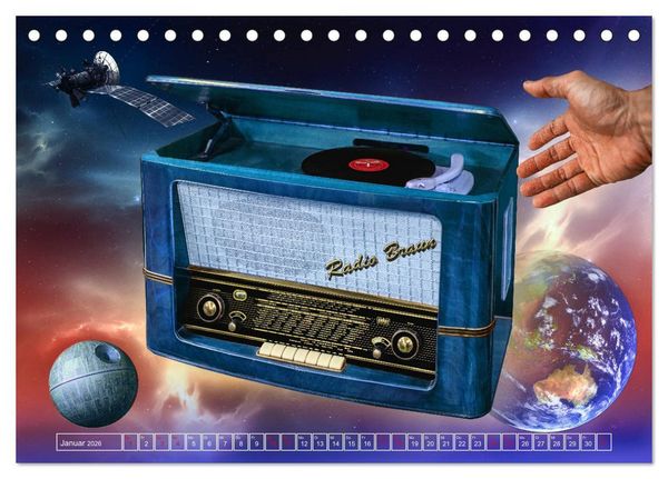 Produktbild: Lebensfreude Radio (Tischkalender 2026 DIN A5 quer), CALVENDO Monatskalender