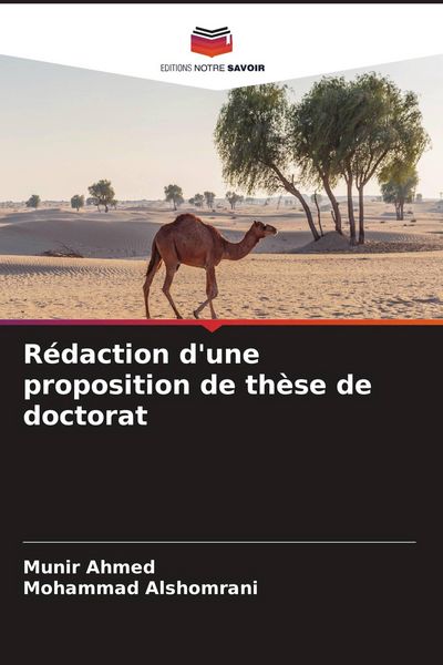 Produktbild: R&eacute;daction d'une proposition de th&egrave;se de doctorat