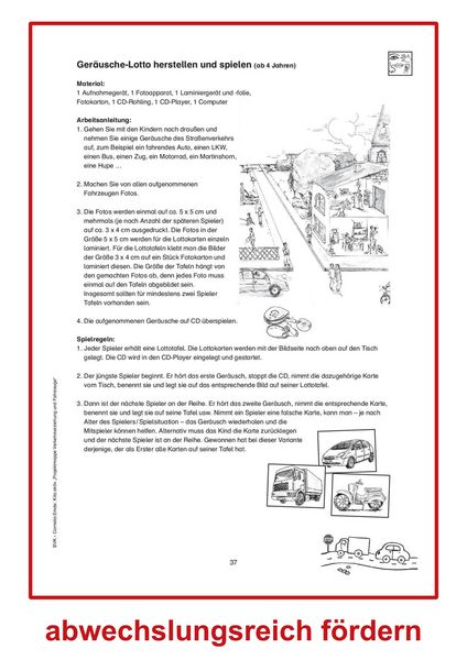 Produktbild: Kita aktiv Projektmappe Verkehrserziehung und Fahrzeuge