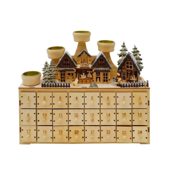 Produktbild: HTI-Living Adventskalender Weihnachtsmarkt zum Selbst bef&uuml;lle