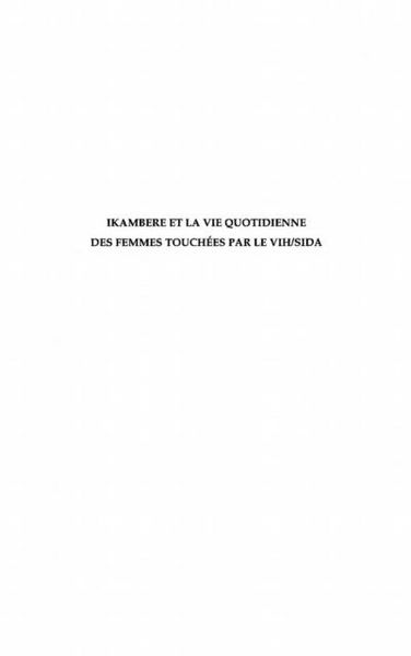 Produktbild: Ikambere et vie quotid. femmestouc. VIH