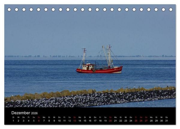 Produktbild: Cuxhaven an der Nordsee (Tischkalender 2026 DIN A5 quer), CALVENDO Monatskalender