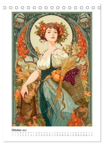 Produktbild: Jugendstil - Die Kunst der Belle &Eacute;poque (Tischkalender 2027 DIN A5 hoch), CALVENDO Monatskalender