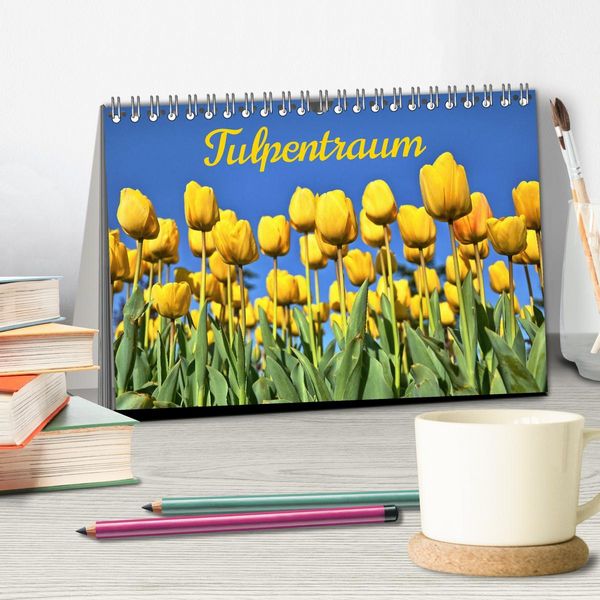 Produktbild: Tulpentraum (Tischkalender 2026 DIN A5 quer), CALVENDO Monatskalender