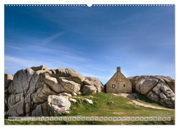 Produktbild: Bretagne - Felsenk&uuml;ste, Sandstr&auml;nde und viel zu sehen (hochwertiger Premium Wandkalender 2026 DIN A2 quer), Kunstdruck in Hochglanz