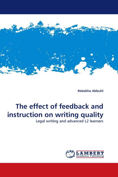 Produktbild: The effect of feedback and instruction on writing quality