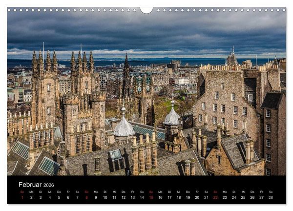 Produktbild: EDINBURGH. Blick. Licht. Wetter. (Wandkalender 2026 DIN A3 quer), CALVENDO Monatskalender