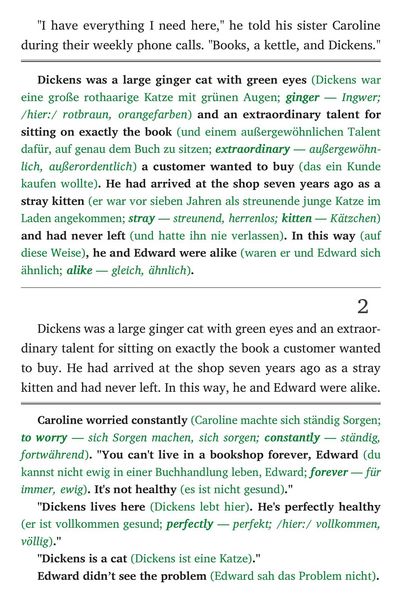 Produktbild: Englisch lernen mit lustigen Kurzgeschichten (A1-A2) - Nine Lives in the Bookshop (+ Audio-Online)