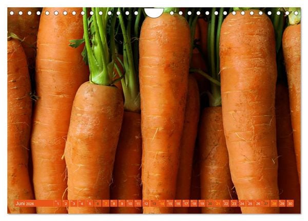 Produktbild: ORANGE - Gem&uuml;se und Obst -Vitaminreich (Wandkalender 2026 DIN A4 quer), CALVENDO Monatskalender