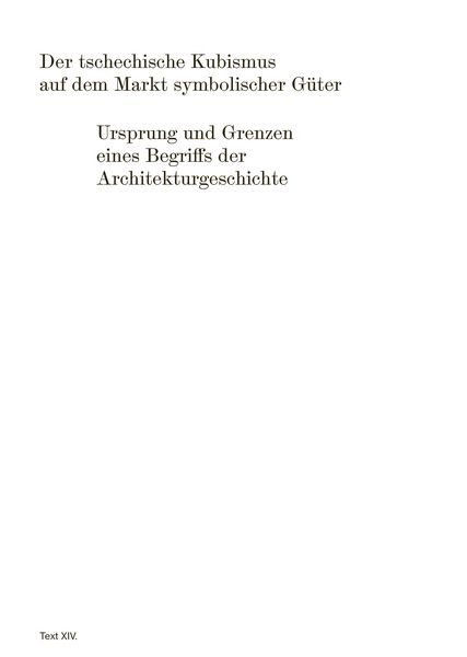 Produktbild: Was ist (und was ist nicht) das Tschechische an der Architektur in B&ouml;hmen?