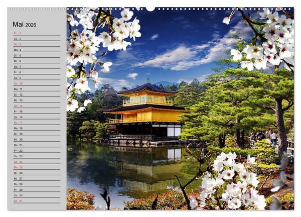 Produktbild: Japan &bull; Impressionen (Wandkalender 2026 DIN A2 quer), CALVENDO Monatskalender