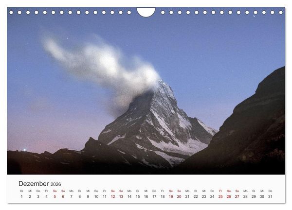 Produktbild: Matterhorn - Wahrzeichen der Schweiz (Wandkalender 2026 DIN A4 quer), CALVENDO Monatskalender