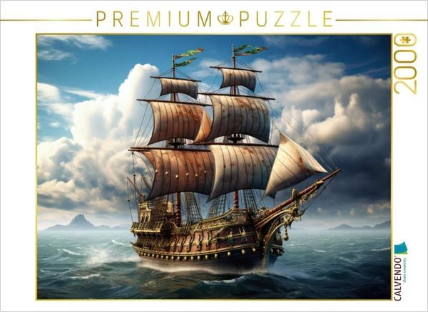 CALVENDO Puzzle Segelschiff auf dem Meer | 2000 Teile Lege-Größe 90x67cm Foto-Puzzle für glückliche Stunden, Sonstige von , Calvendo Puzzle