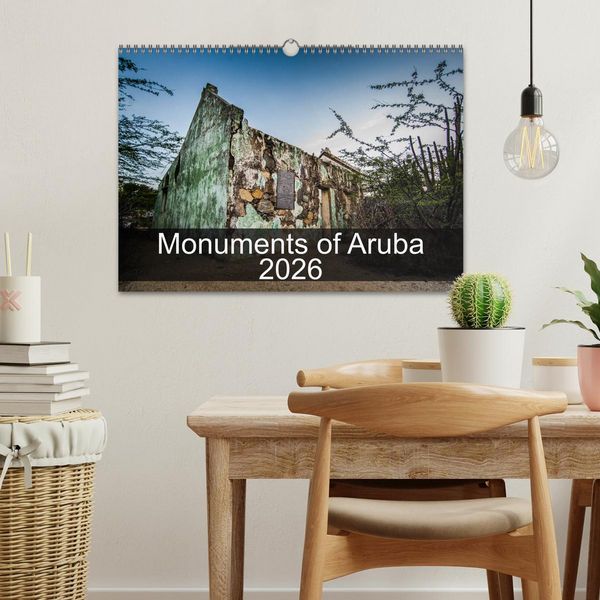 Produktbild: Monuments of Aruba 2026 (Wall Calendar 2026 DIN A3 landscape), CALVENDO 12 Month Wall Calendar