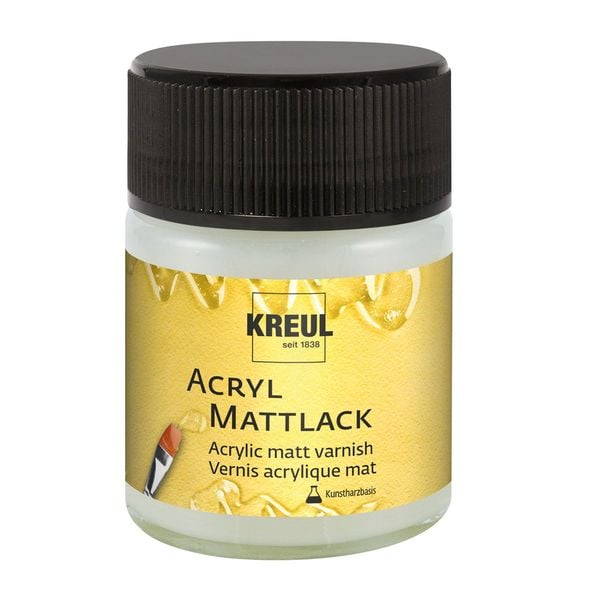 KREUL Acryl Mattlack auf Kunstharzbasis 50ml Glas