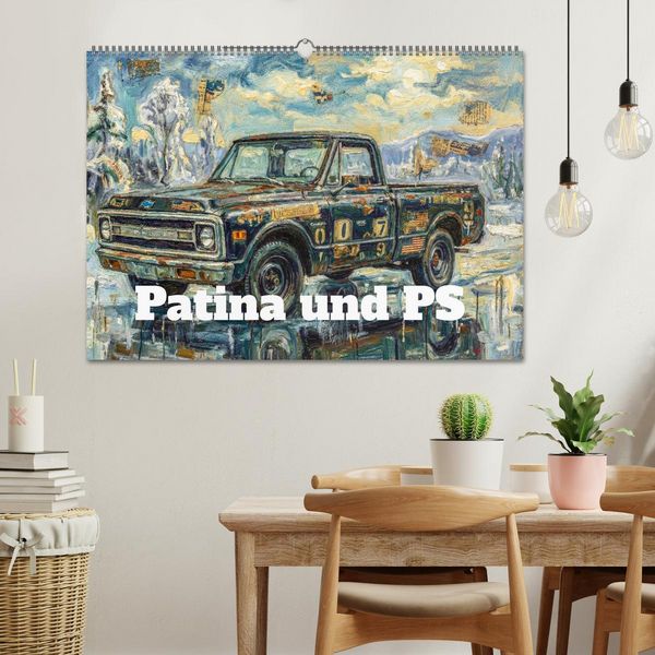 Produktbild: Patina und PS (Wandkalender 2027 DIN A2 quer), CALVENDO Monatskalender