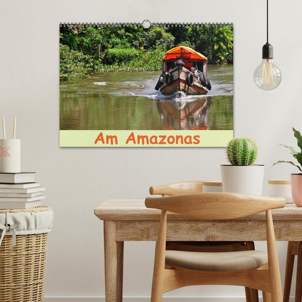 Produktbild: Am Amazonas (Wandkalender 2026 DIN A3 quer), CALVENDO Monatskalender