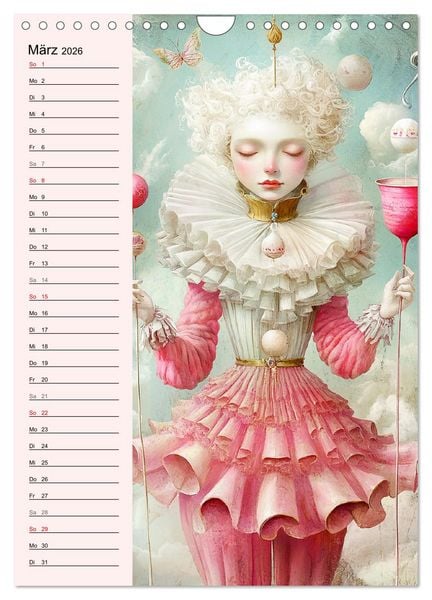 Produktbild: Tarot Wunderwelten. Surrealistische und magische Tarot-Kunst (Wandkalender 2026 DIN A4 hoch), CALVENDO Monatskalender