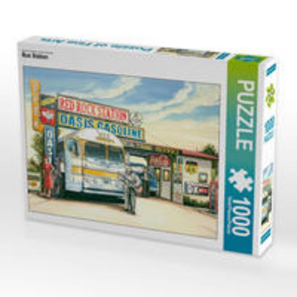 CALVENDO Puzzle Bus Station | 1000 Teile Lege-Größe 64 × 48 cm Foto-Puzzle für glückliche Stunden