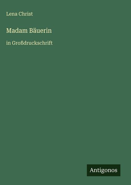 Produktbild: Madam B&auml;uerin
